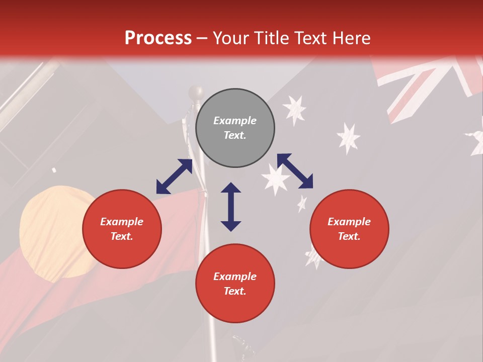 Flag Cooperation White PowerPoint Template