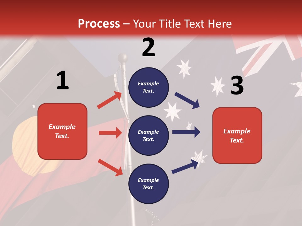 Flag Cooperation White PowerPoint Template