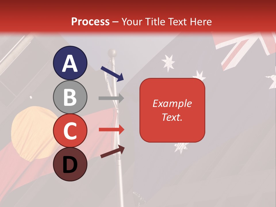 Flag Cooperation White PowerPoint Template