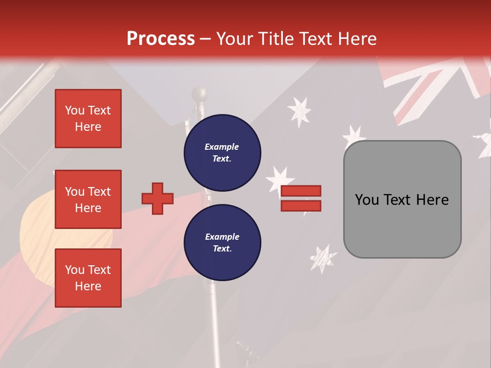 Flag Cooperation White PowerPoint Template