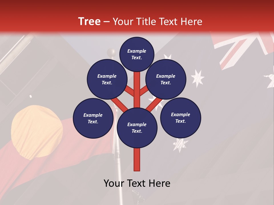 Flag Cooperation White PowerPoint Template