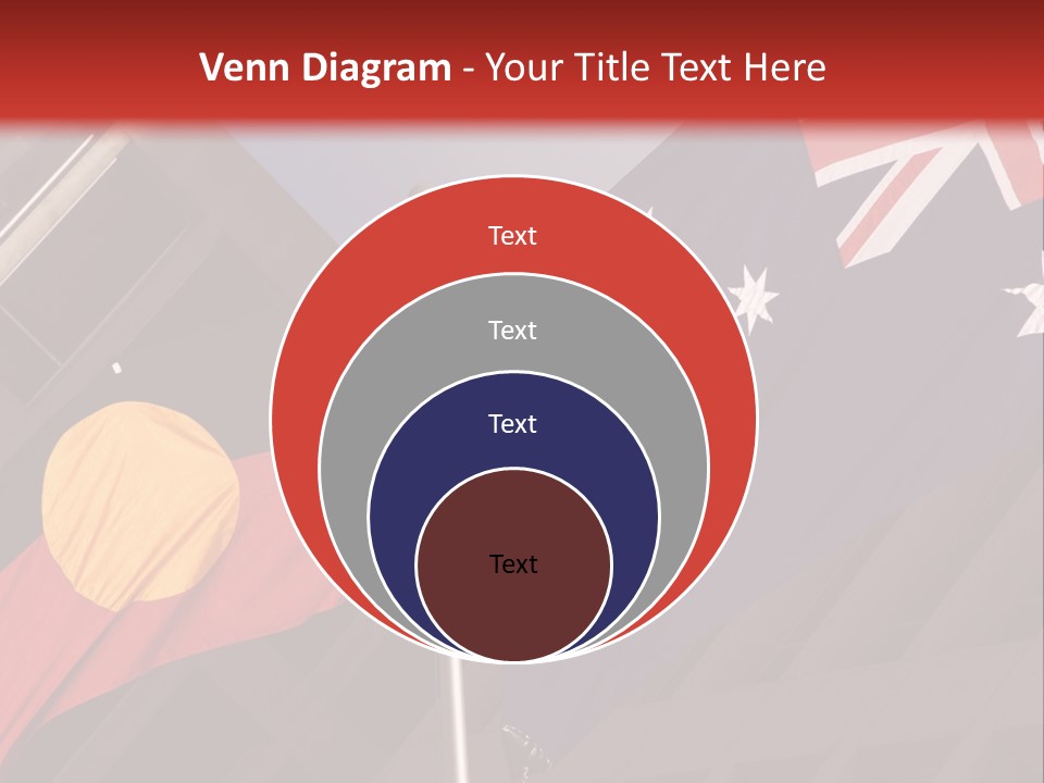 Flag Cooperation White PowerPoint Template