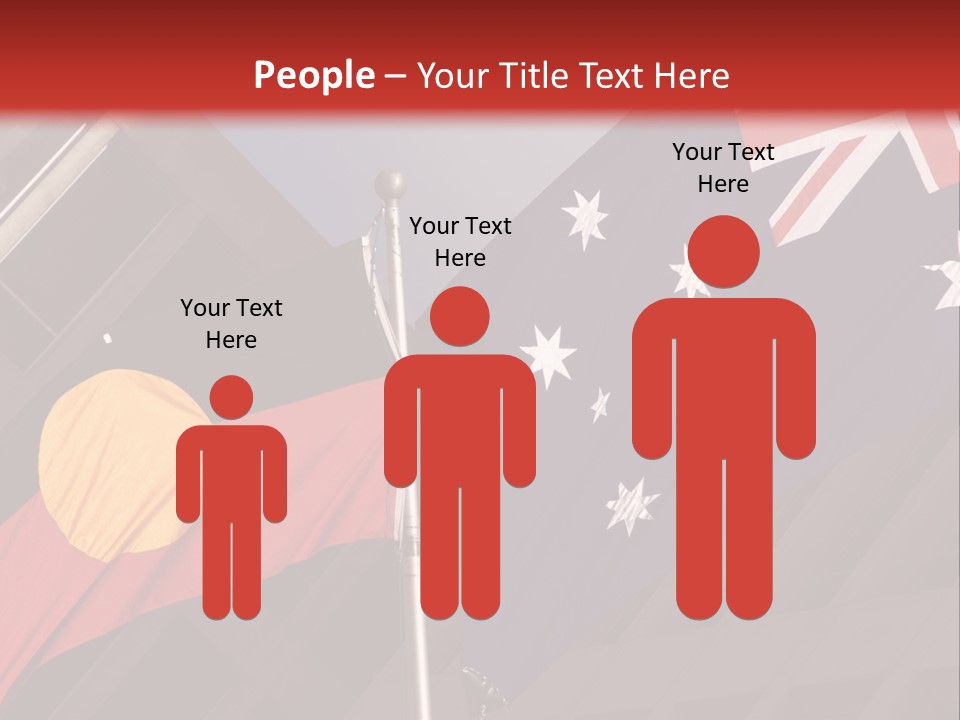 Flag Cooperation White PowerPoint Template