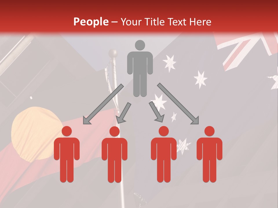 Flag Cooperation White PowerPoint Template