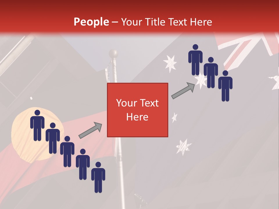 Flag Cooperation White PowerPoint Template