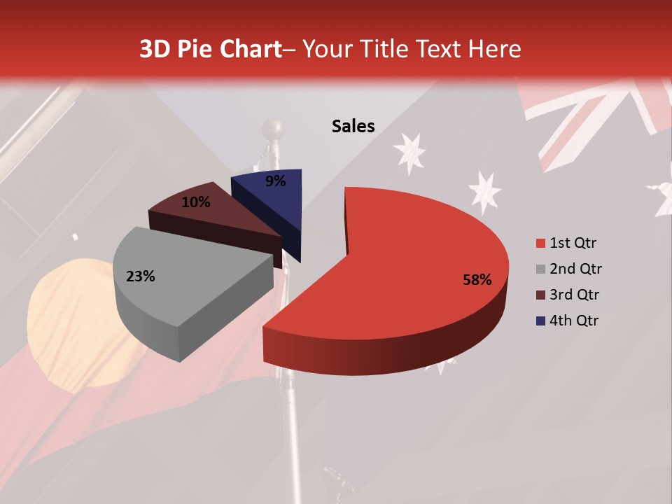 Flag Cooperation White PowerPoint Template