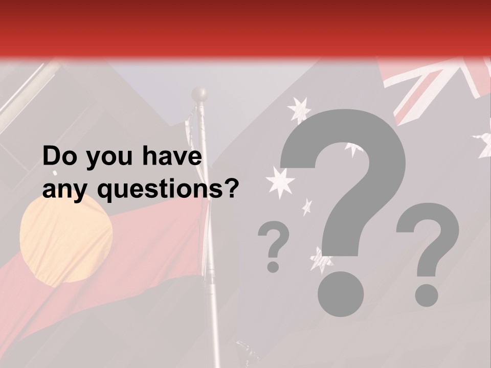 Flag Cooperation White PowerPoint Template