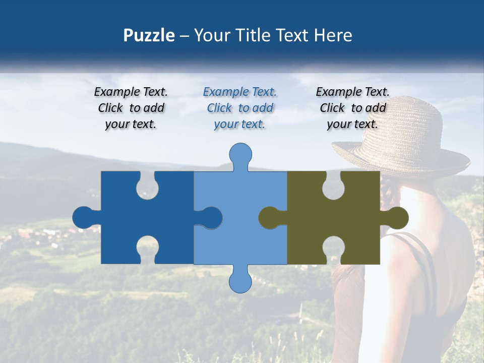 Green Mountains Stand PowerPoint Template