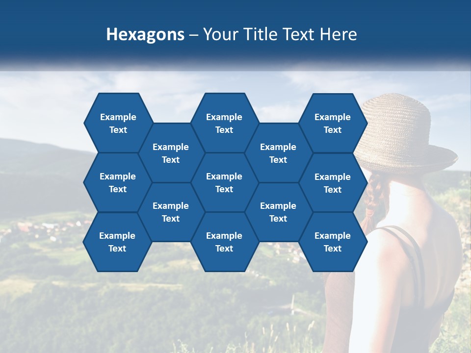 Green Mountains Stand PowerPoint Template