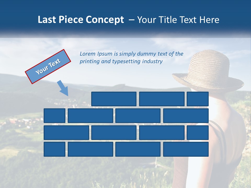 Green Mountains Stand PowerPoint Template