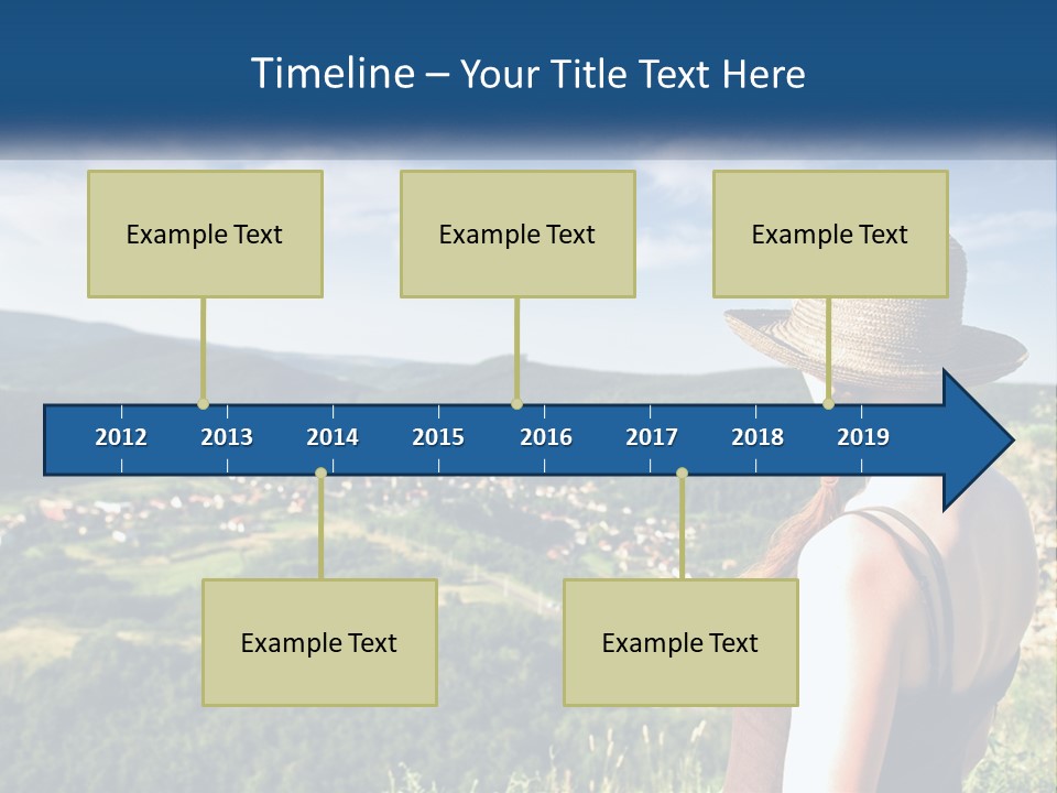 Green Mountains Stand PowerPoint Template