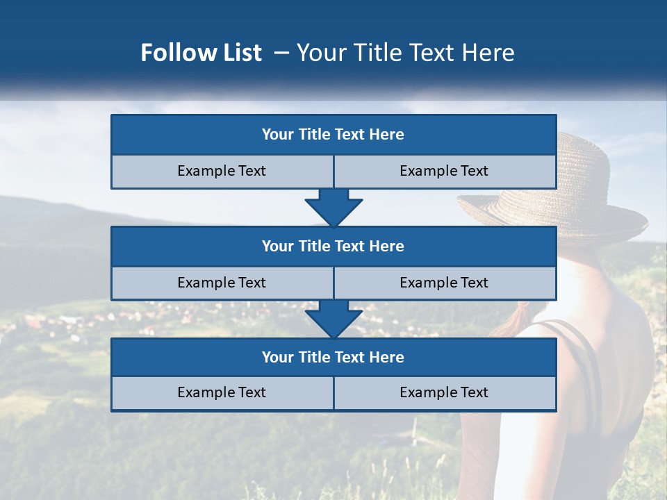 Green Mountains Stand PowerPoint Template