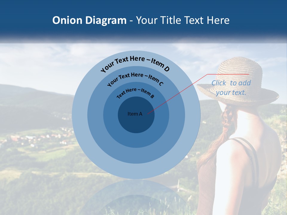 Green Mountains Stand PowerPoint Template