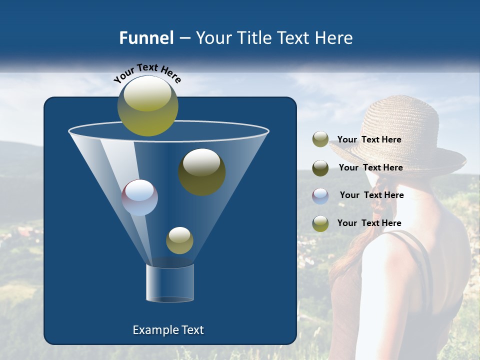 Green Mountains Stand PowerPoint Template