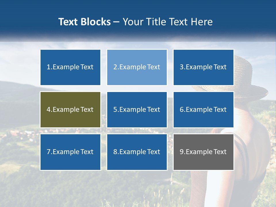 Green Mountains Stand PowerPoint Template