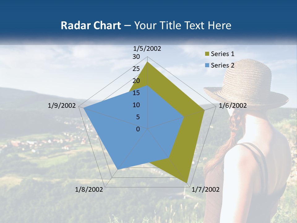 Green Mountains Stand PowerPoint Template