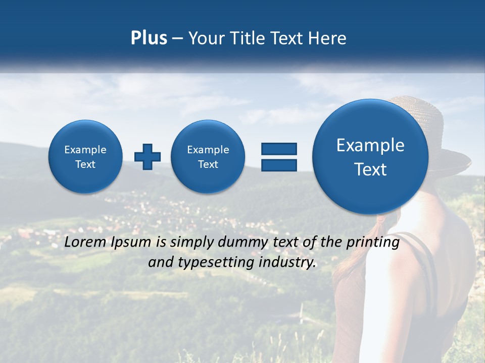 Green Mountains Stand PowerPoint Template