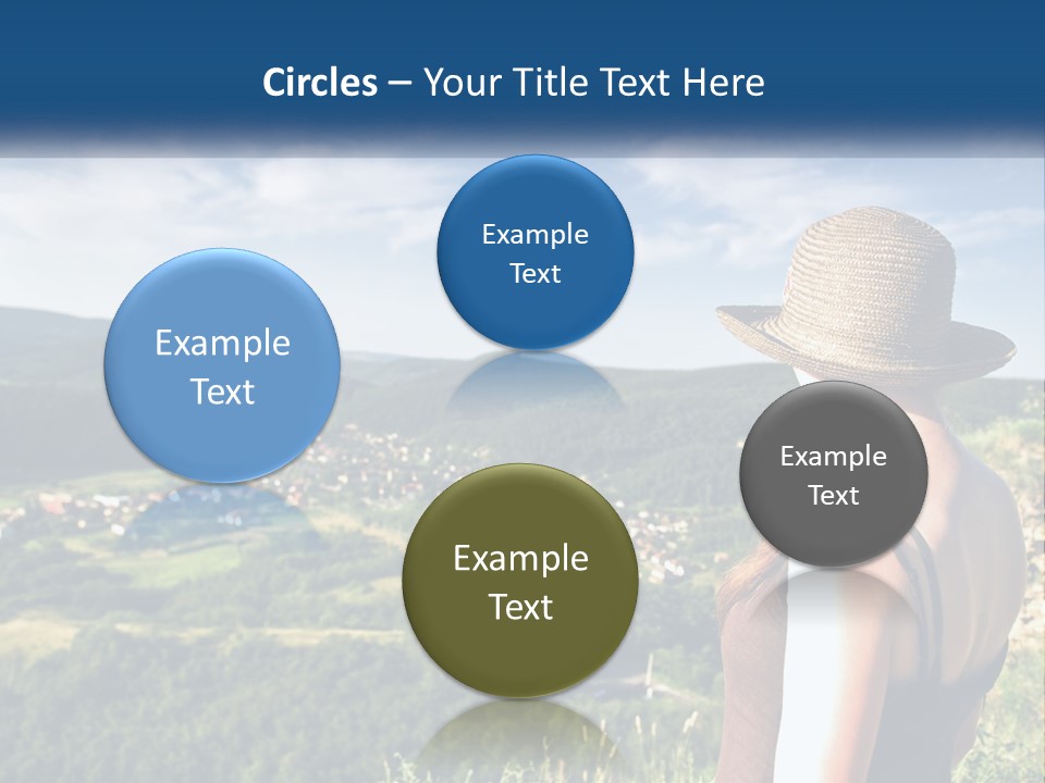 Green Mountains Stand PowerPoint Template