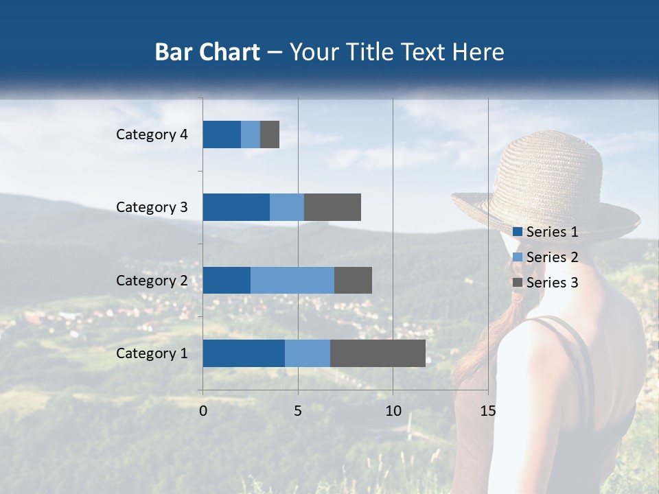 Green Mountains Stand PowerPoint Template