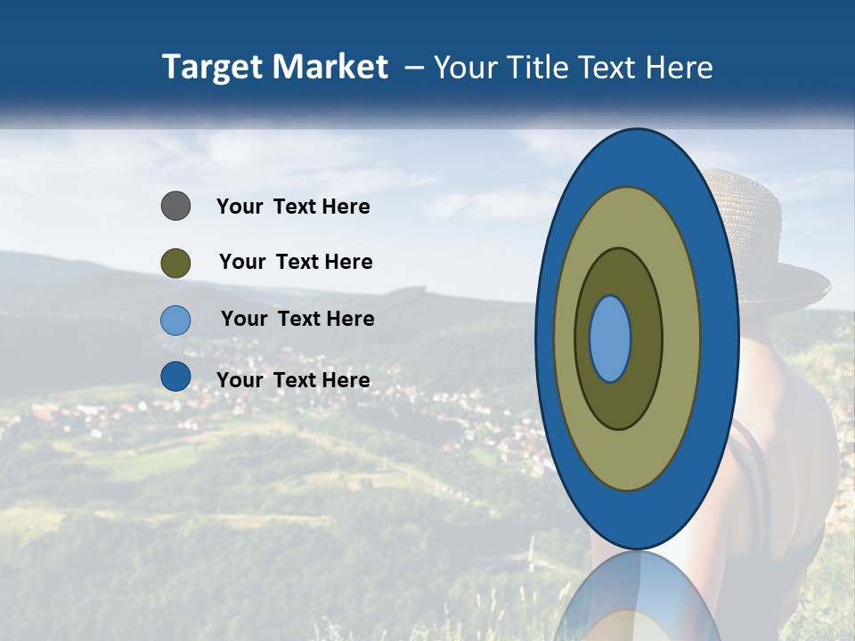 Green Mountains Stand PowerPoint Template