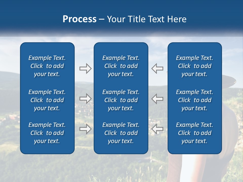 Green Mountains Stand PowerPoint Template