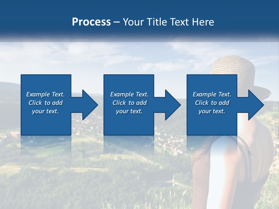 Green Mountains Stand PowerPoint Template