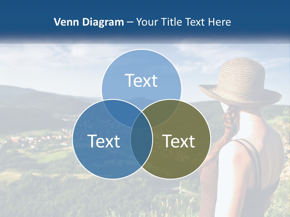 Green Mountains Stand PowerPoint Template