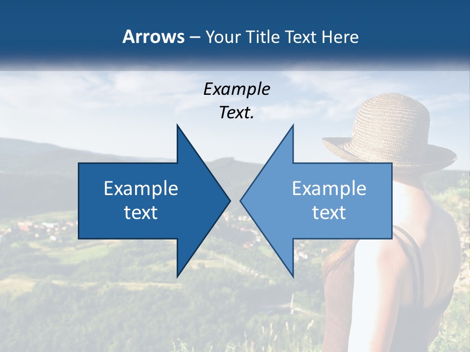Green Mountains Stand PowerPoint Template