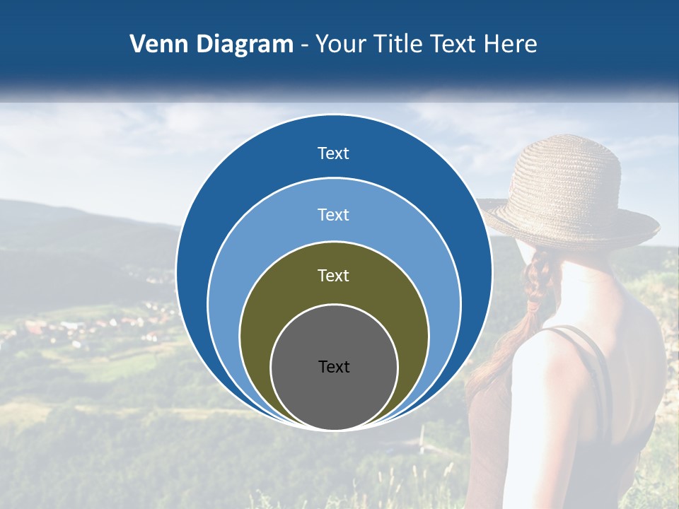 Green Mountains Stand PowerPoint Template
