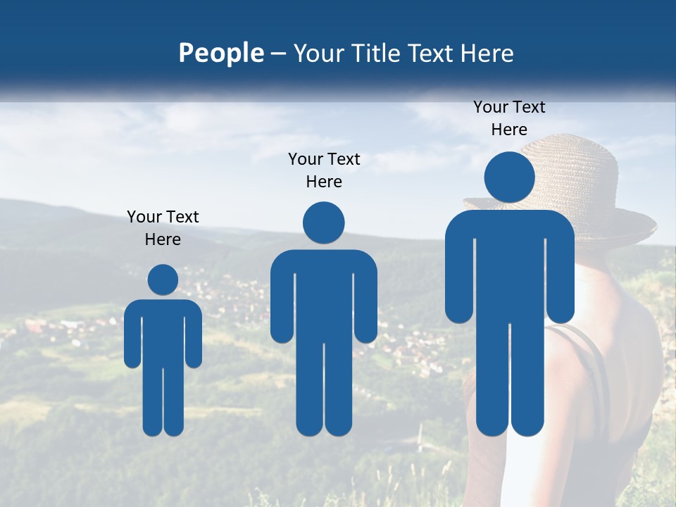 Green Mountains Stand PowerPoint Template