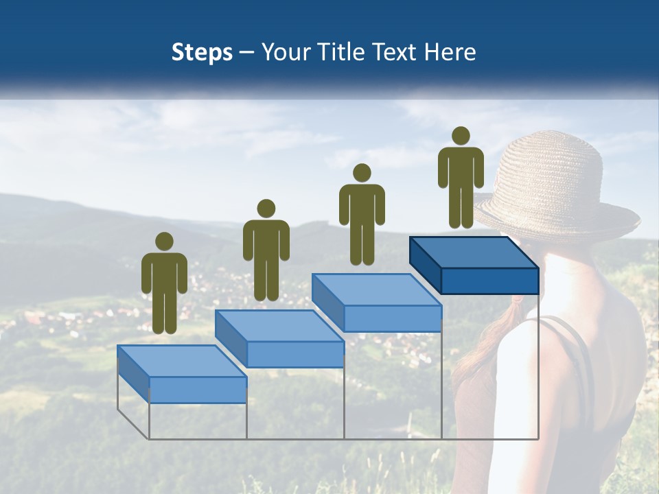 Green Mountains Stand PowerPoint Template