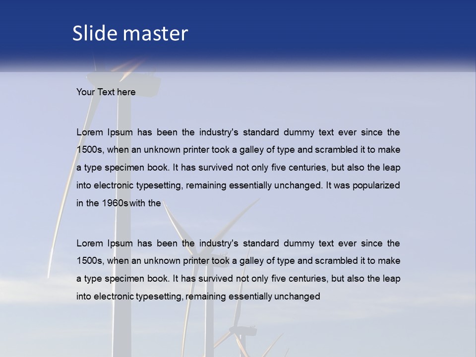 Offshore Enviromental Green PowerPoint Template