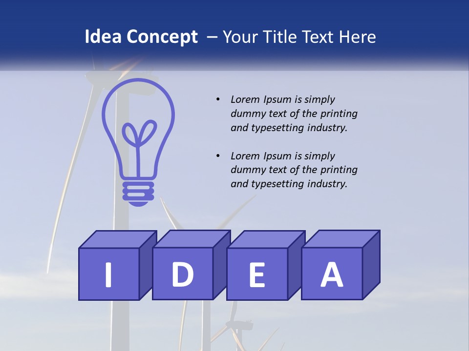 Offshore Enviromental Green PowerPoint Template