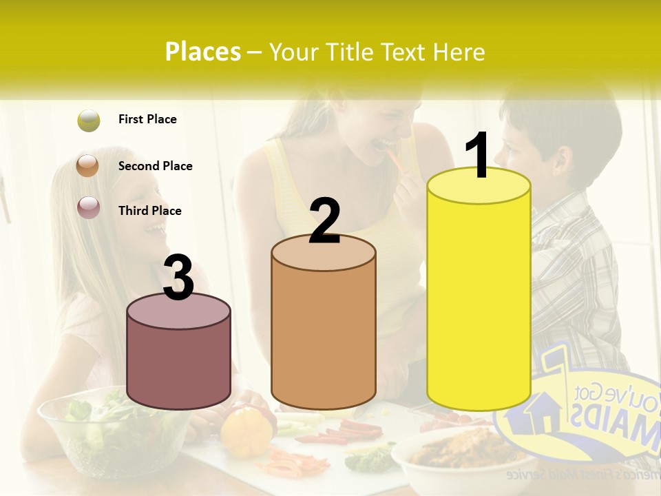 Daughter Smiling Brother PowerPoint Template