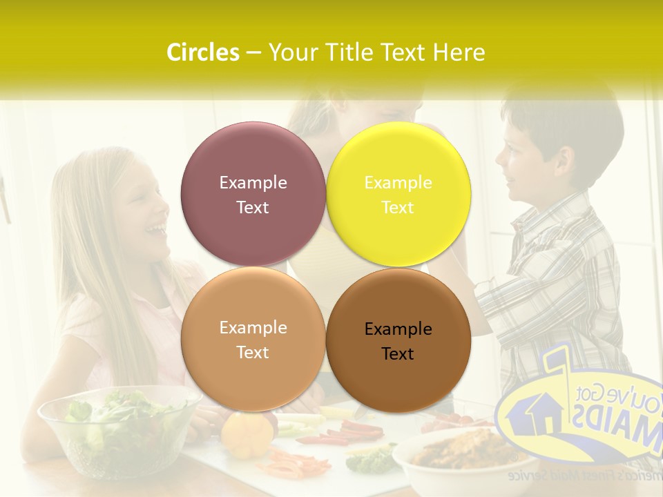 Daughter Smiling Brother PowerPoint Template