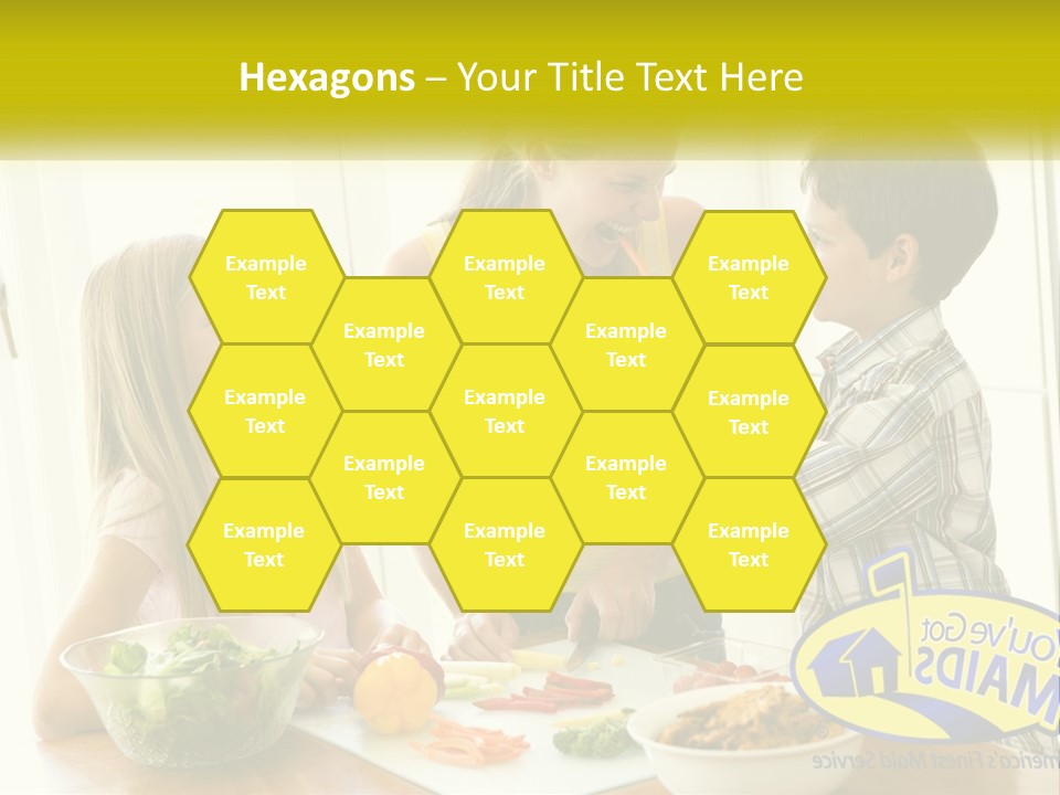 Daughter Smiling Brother PowerPoint Template