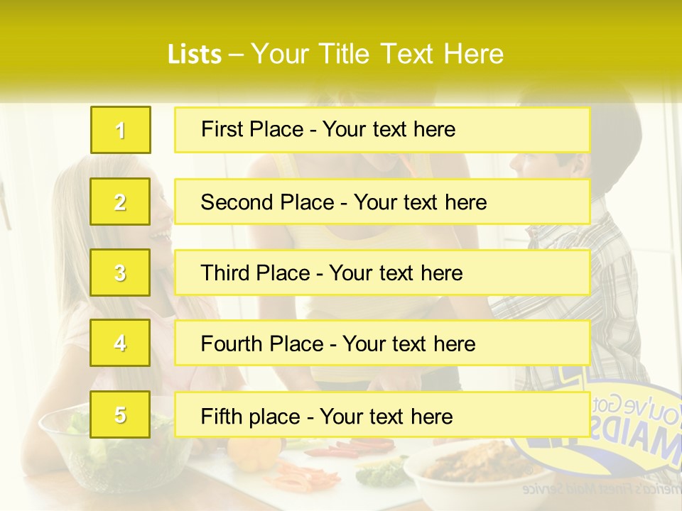 Daughter Smiling Brother PowerPoint Template