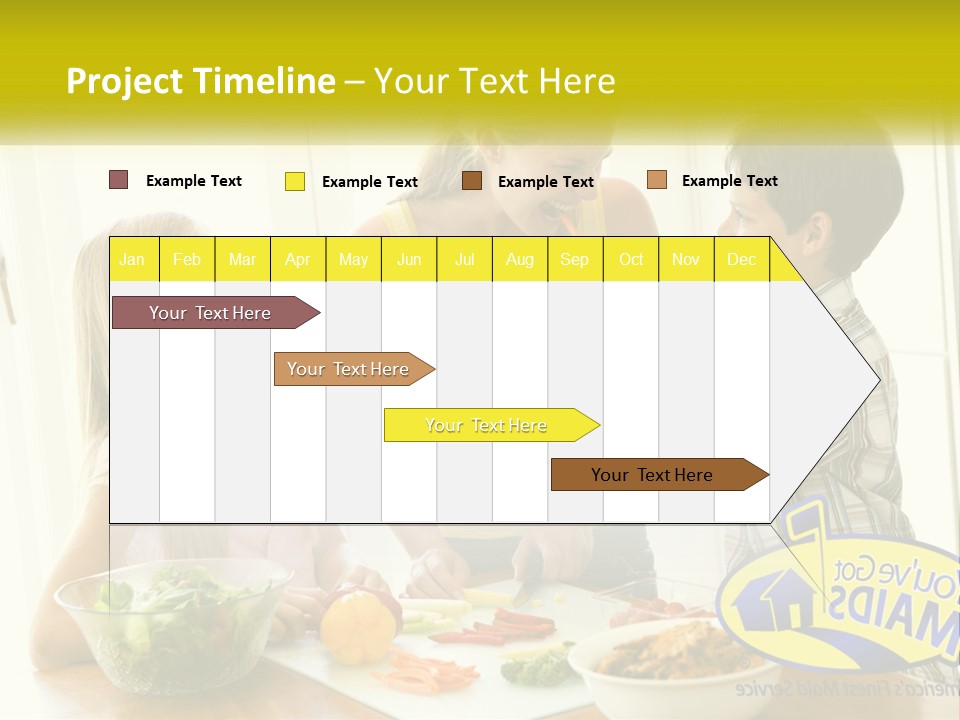 Daughter Smiling Brother PowerPoint Template