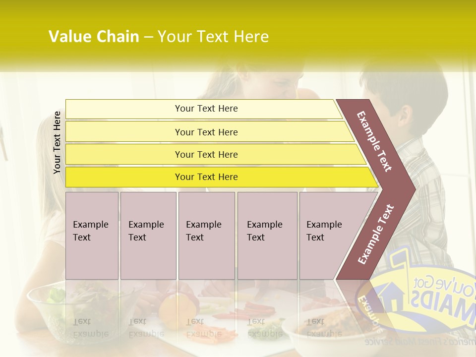 Daughter Smiling Brother PowerPoint Template