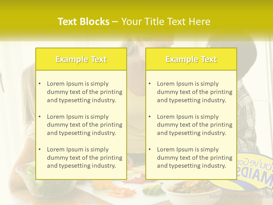 Daughter Smiling Brother PowerPoint Template