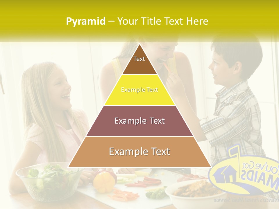 Daughter Smiling Brother PowerPoint Template