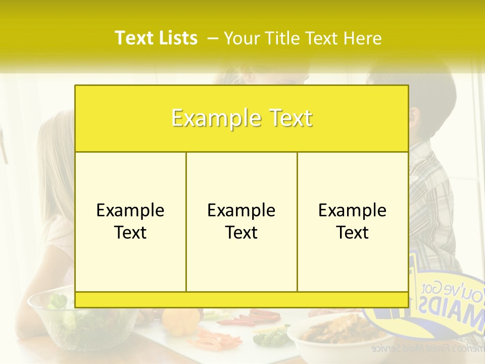 Daughter Smiling Brother PowerPoint Template