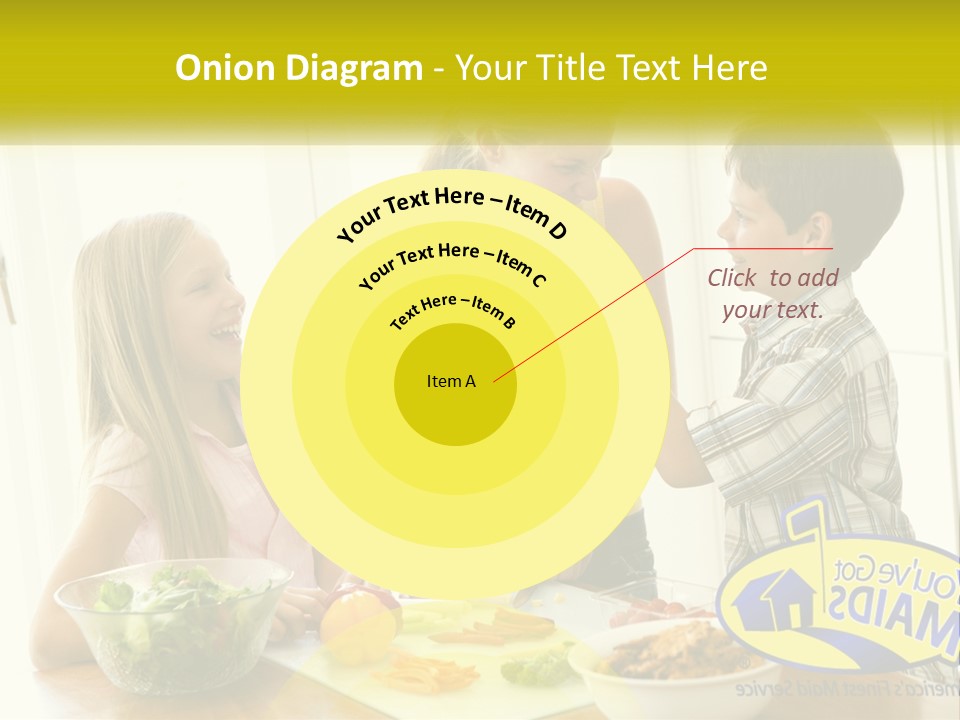 Daughter Smiling Brother PowerPoint Template