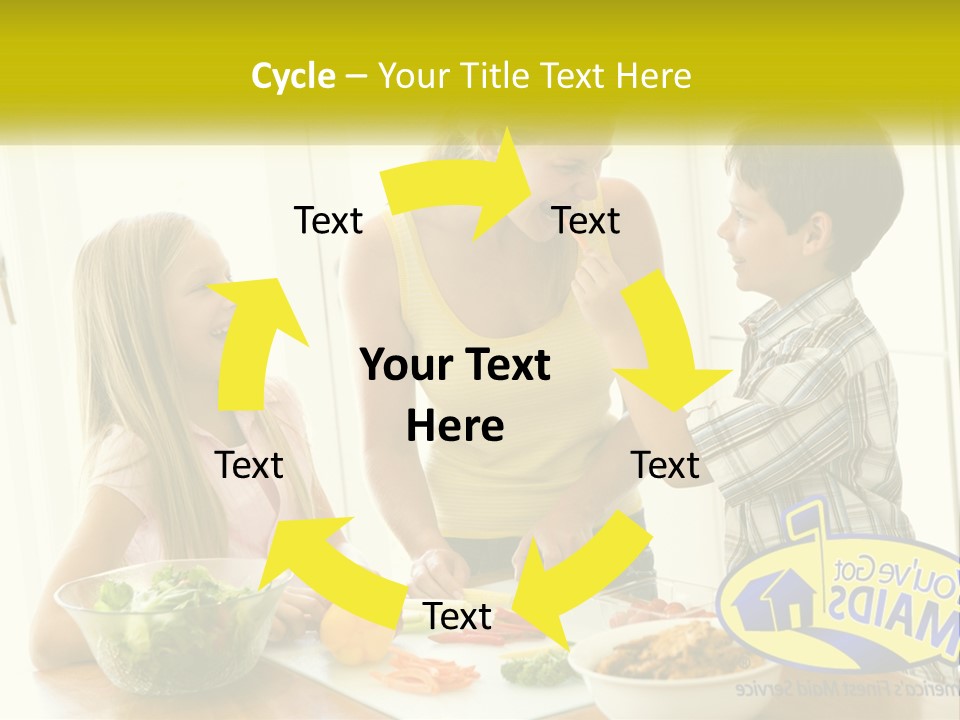 Daughter Smiling Brother PowerPoint Template