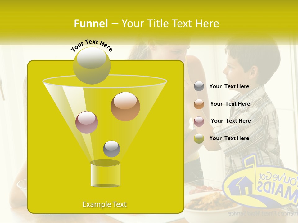 Daughter Smiling Brother PowerPoint Template