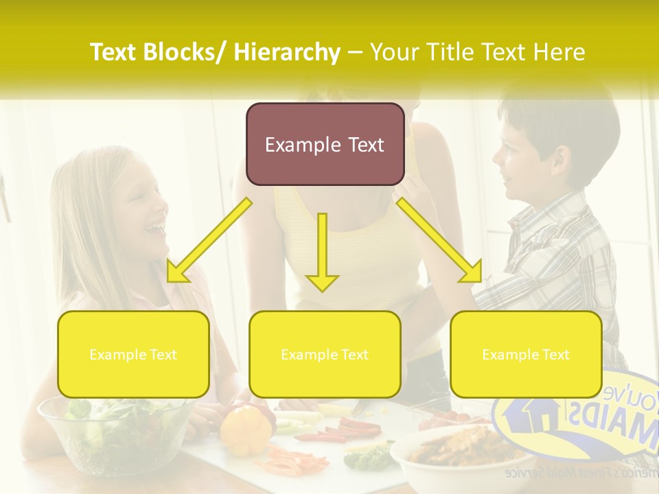 Daughter Smiling Brother PowerPoint Template