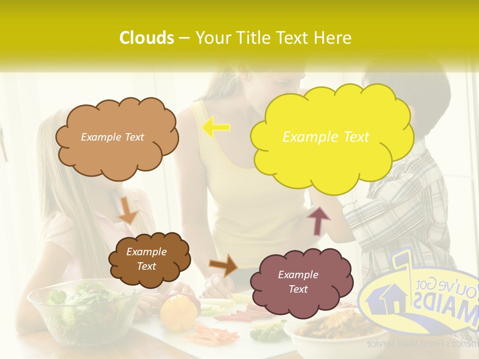 Daughter Smiling Brother PowerPoint Template