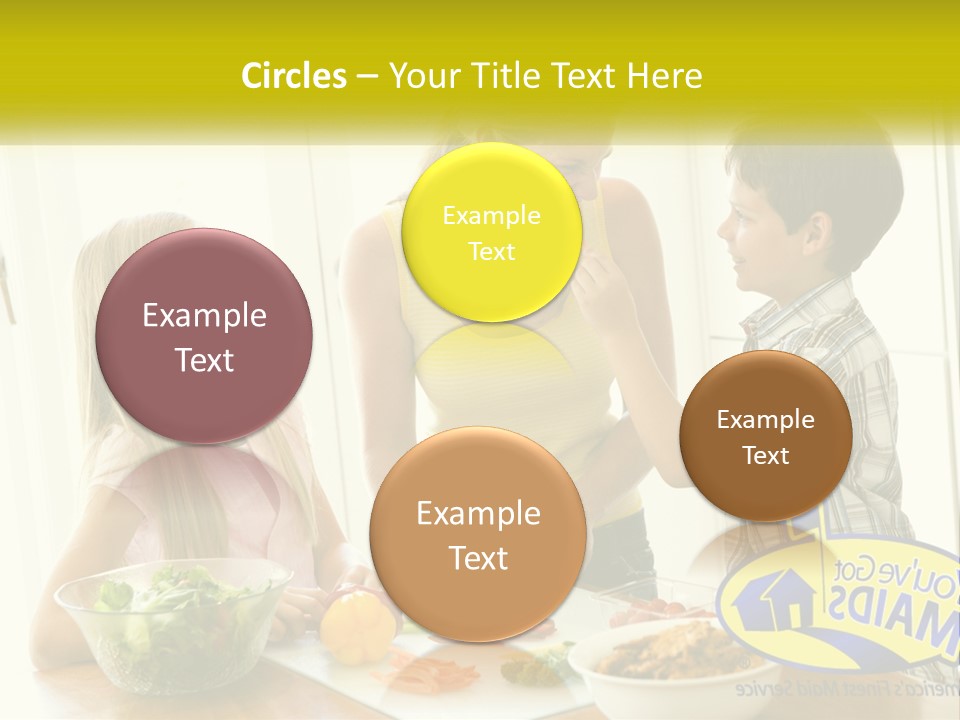 Daughter Smiling Brother PowerPoint Template