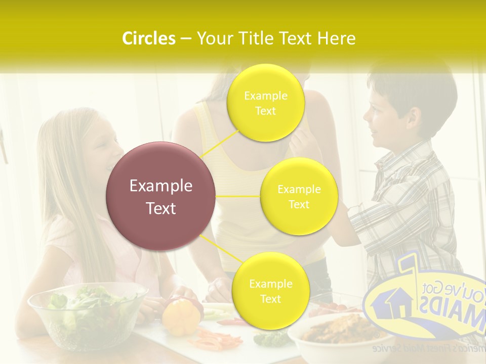 Daughter Smiling Brother PowerPoint Template