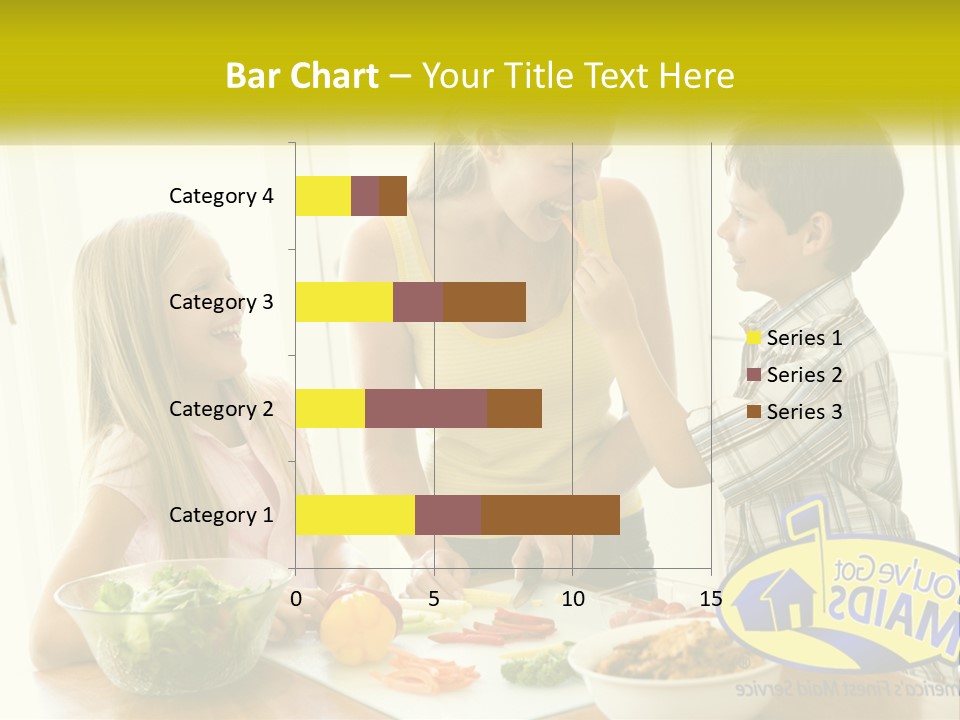 Daughter Smiling Brother PowerPoint Template